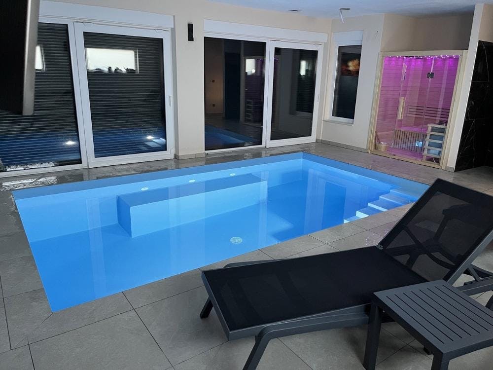 Villa Granea Sveti Martin - Villa s vlastitim unutarnjim bazenom i saunom, Sveti Martin na Muri, Hrvatska - 240 EUR - 2x noćenje u villi s zatvorenim grijanim bazenom i saunom za do 4 osobe, Korištenje finske saune u trajanju od 1,5 sati/noćenje