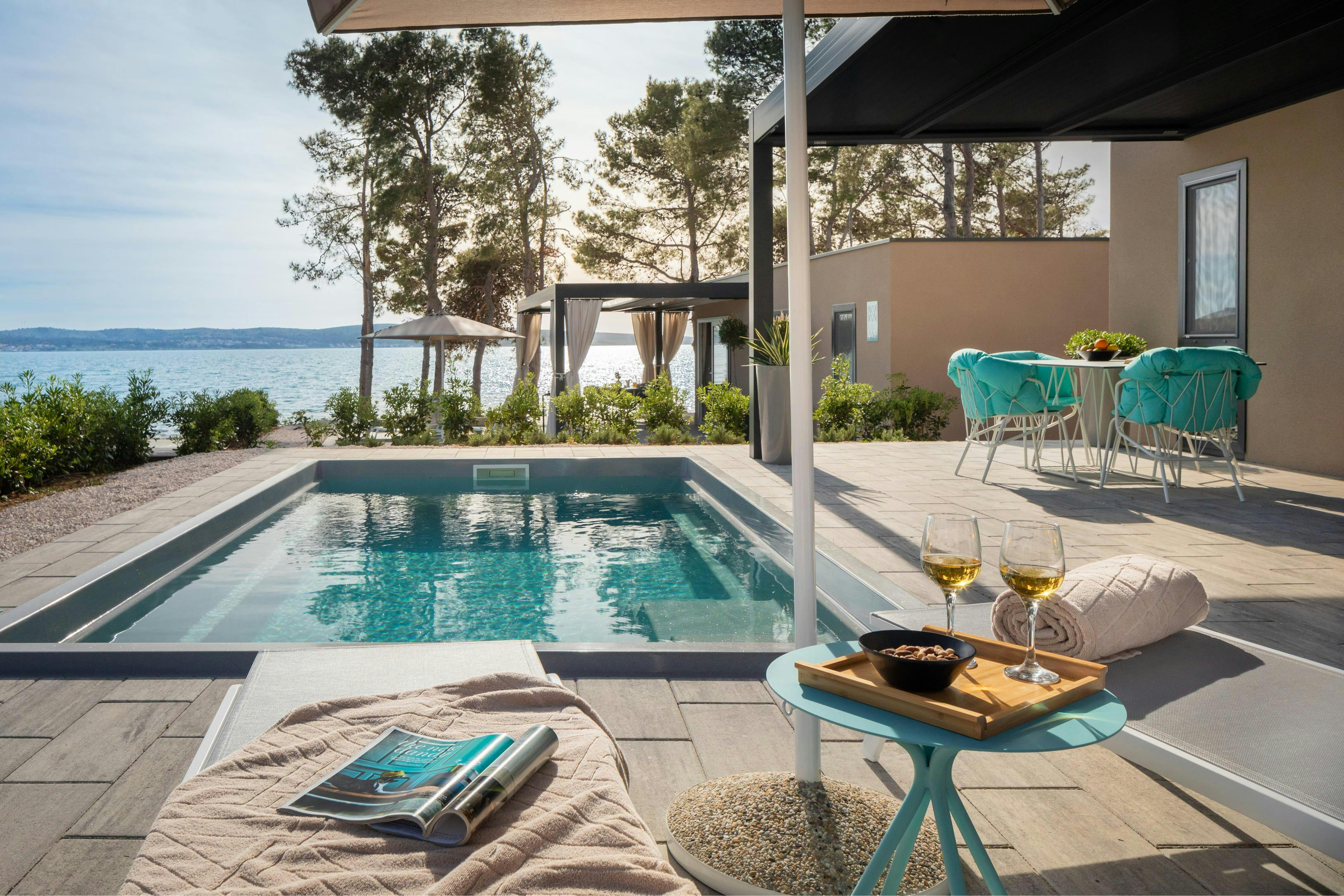 Aminess Style Camping Avalona Resort - Jesen u kampu s 5 zvjezdica - Luksuzna kućica s grijanim bazenom