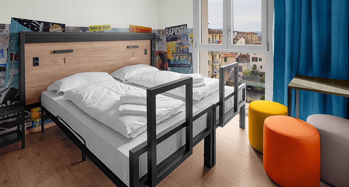 A&O Firenze Campo di Marte - City break v prestolnici Toskane, Firenze, Italija - 158 EUR - 2x nočitev v dvoposteljni Standard sobi ali Family sobi za 2 osebi (2 otroka do 17. leta brezplačno), Samoposteržni zajtrk